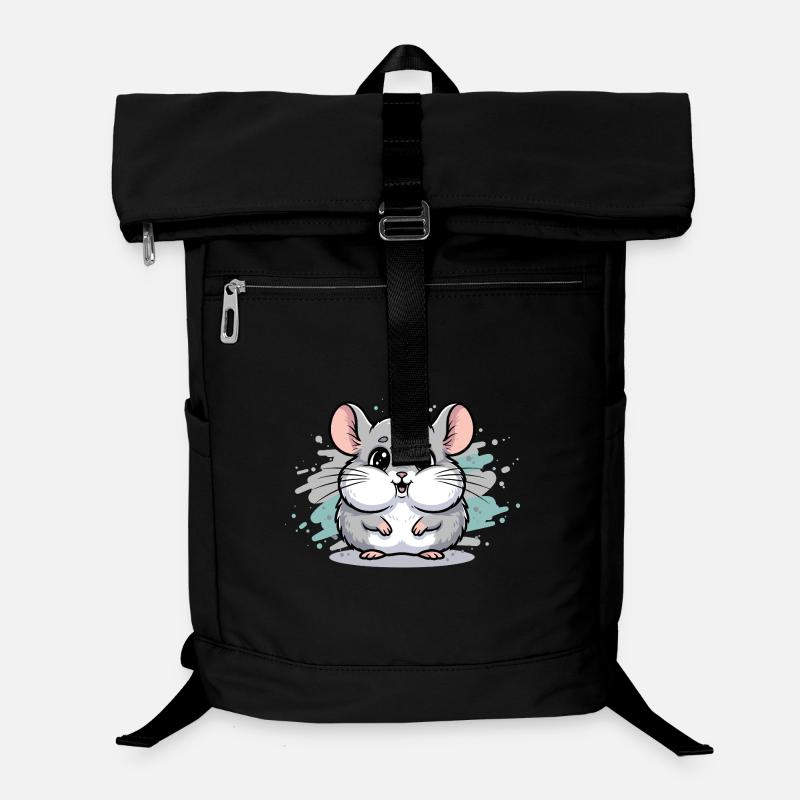 Cuddly Hamster Cartoon Laptop Backpack