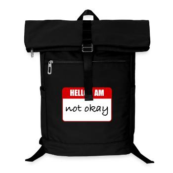 Hallo, mir geht es nicht gut - Laptop-Rucksack  - Schwarz - Vorne