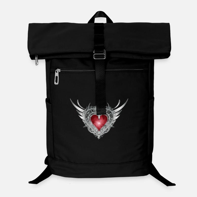 heavenly costume heart with silver wings Laptop Backpack