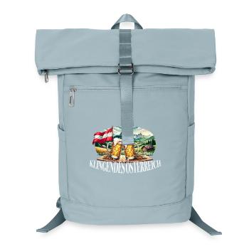 Klingendes Österreich Bier Berge Statement Spruch - Laptop-Rucksack  - Eisblau - Vorne