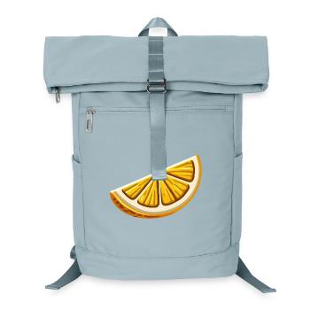 Tranche d'orange cartoon lumineuse - Sac à dos ordinateur - bleu glacier - Devant