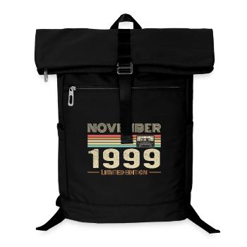 November 1999 Vintage Geburtstag Retro T-Shirt - Laptop-Rucksack  - Schwarz - Vorne