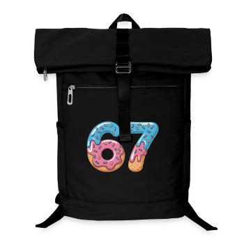 Donut numbers 6 and 7 - Laptop Backpack - black - Front