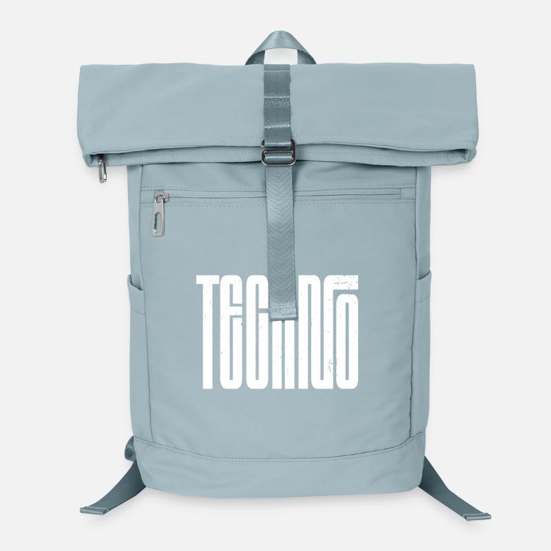 Techno Bold Retro Typografie Laptop-Rucksack 