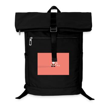 Weihnachtsmann Schattenwurf - Laptop-Rucksack  - Schwarz - Vorne