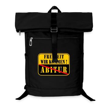 Ortsschild Ende - Abitur - Laptop-Rucksack  - Schwarz - Vorne