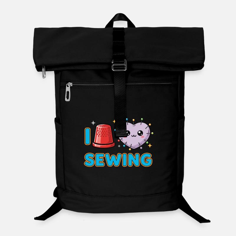 I Love Sewing Nähen Laptop Backpack