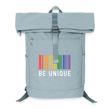 LGBT-Pride-Monat – Sei einzigartig - Laptop-Rucksack  - Eisblau - Vorne