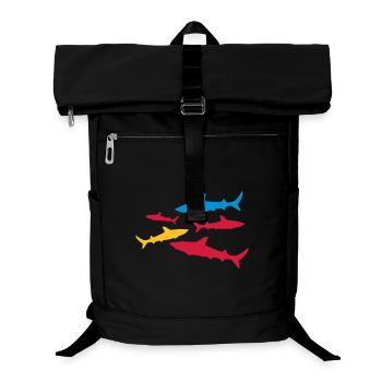 haie - Laptop-Rucksack  - Schwarz - Vorne