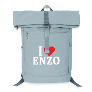 T-Shirt Ich liebe Enzo T-Shirt Geschenkidee - Laptop-Rucksack  - Eisblau - Vorne