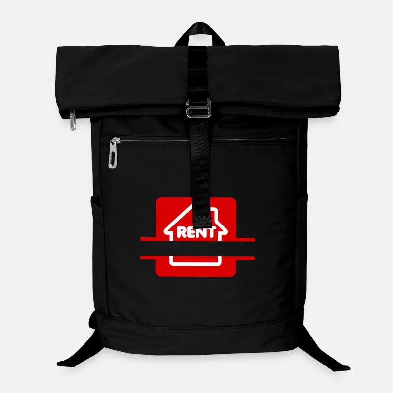 Haus zu vermieten rot Laptop-Rucksack 