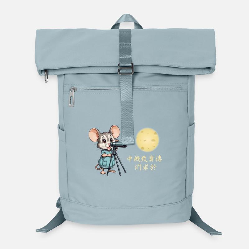 Mouse and Cheese Moon Laptop Backpack