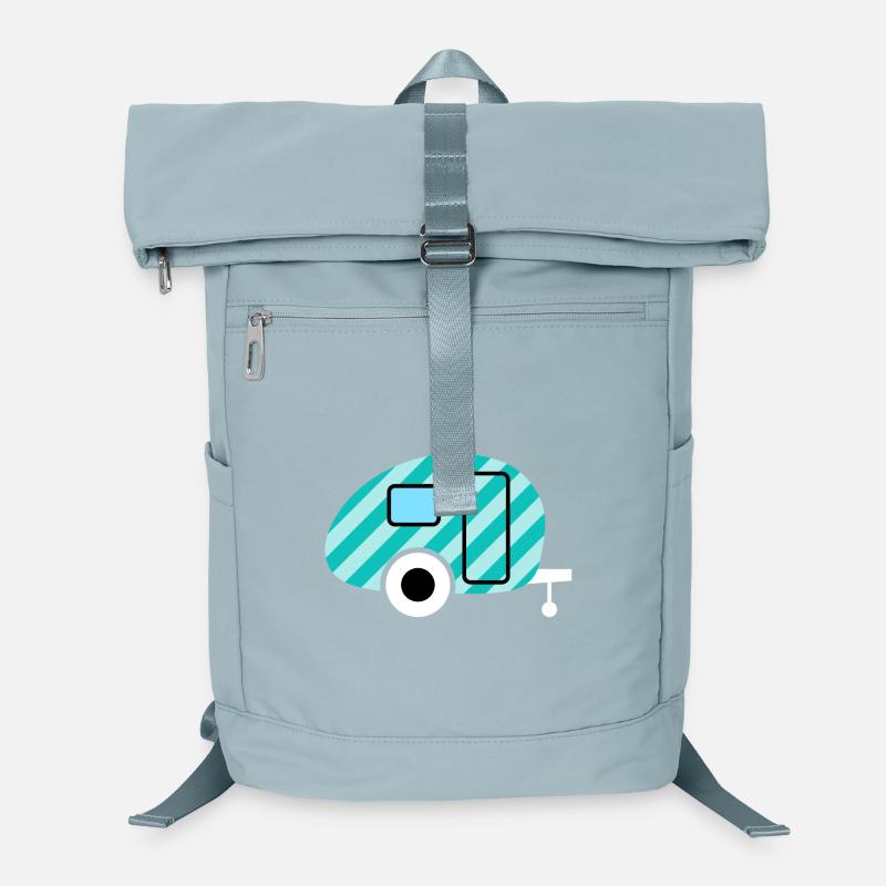 Caravan Caravan Strip Camping Camper Retro Laptop Backpack
