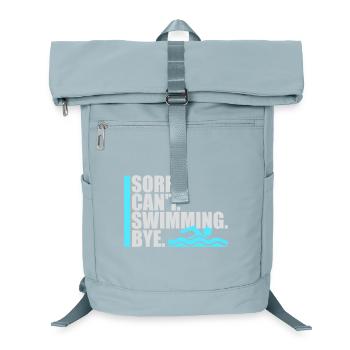 Sorry Can't Swimming Bye Schwimmer Ausrede Humor - Laptop-Rucksack  - Eisblau - Vorne