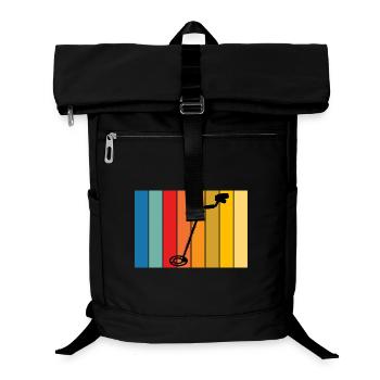Vintage_Sondeln_T shirt_Design - Sac à dos ordinateur - noir - Devant