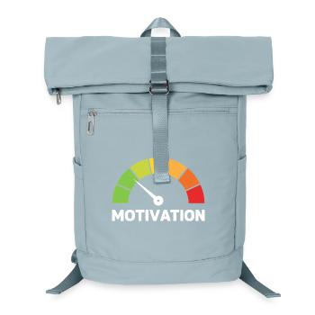 Motivation Anzeige Lustig Akku - Laptop-Rucksack  - Eisblau - Vorne