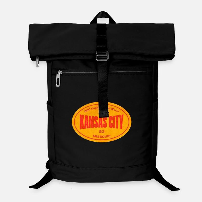 Kansas City BBQ Retro Roundel Laptop-Rucksack 