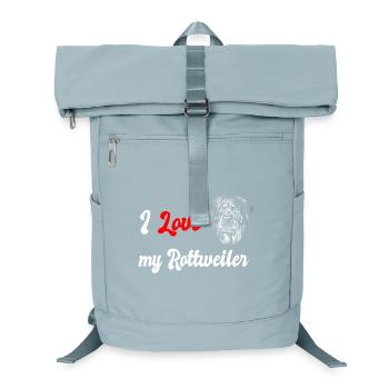 I love my Rottweiler dog design - Laptop Backpack - ice blue - Front
