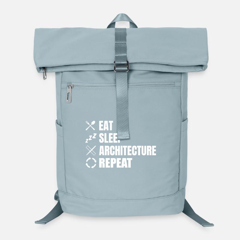 Eat Sleep Architecture Répéter Sac à dos ordinateur