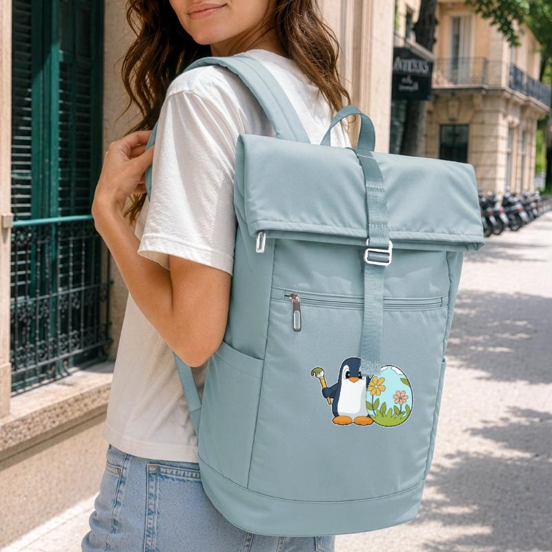 Penguin Easter Easter Egg Laptop Backpack