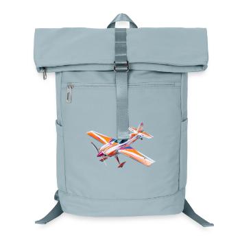 Colorful Radio Control Acrobatic Airplane - Laptop Backpack - ice blue - Front