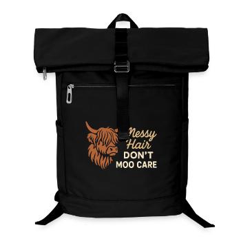 Highland Cow Rustikales Tier Niedliches - Laptop-Rucksack  - Schwarz - Vorne
