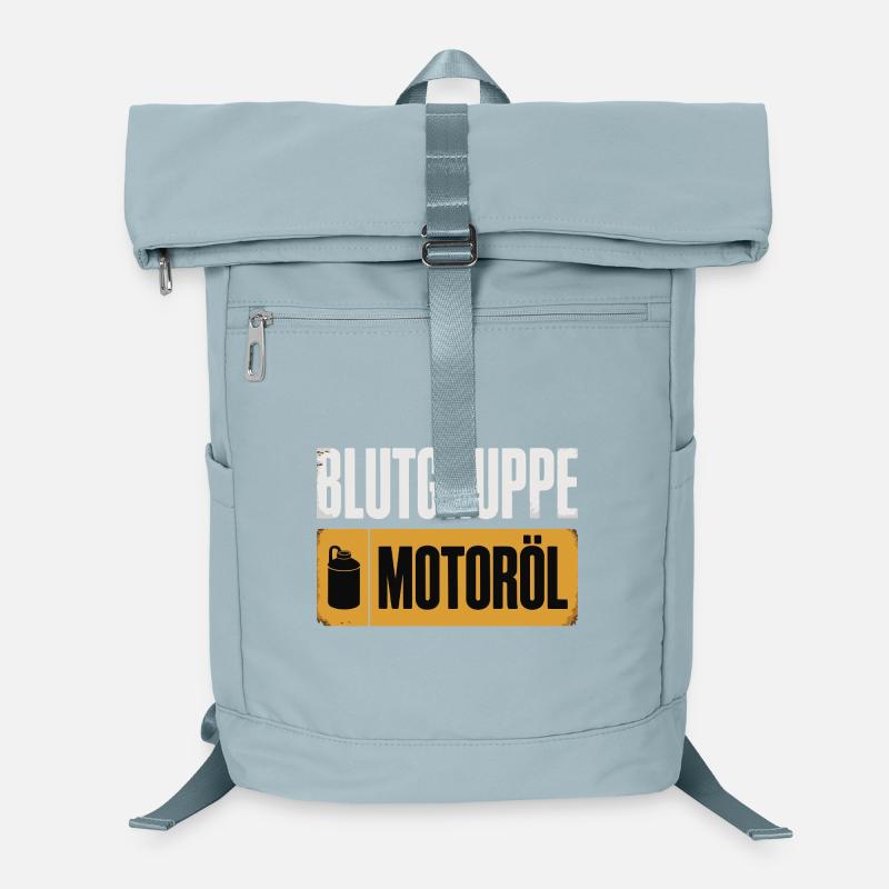 Blutgruppe Motoröl Schrauber Design Laptop-Rucksack 