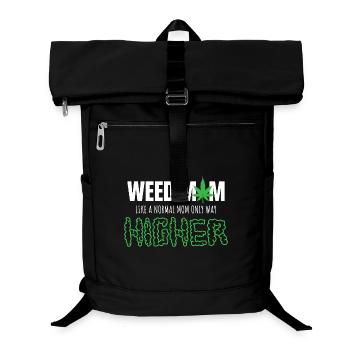 Weed Mom Like Normal Mom Only Higher - Laptop Backpack - black - Front