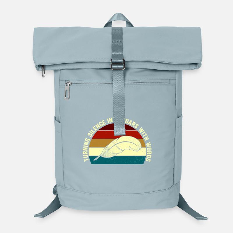 Roaring Words Feather Sunset Laptop Backpack