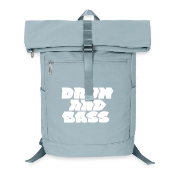 Drum and Bass fettes Logo-Design - Laptop-Rucksack  - Eisblau - Vorne