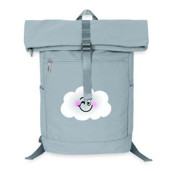Glückliche Wolke - Laptop-Rucksack  - Eisblau - Vorne