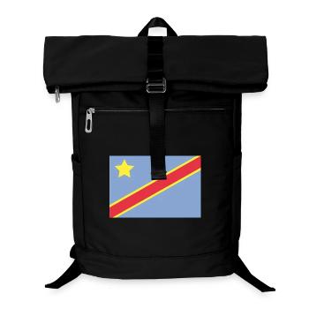 Drapeau du Congo - Sac à dos ordinateur - noir - Devant