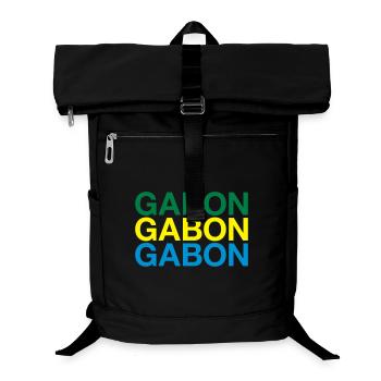 GABON flag - Laptop Backpack - black - Front