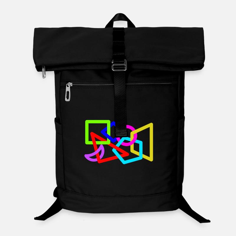 Formes néon entrelacées Sac à dos ordinateur