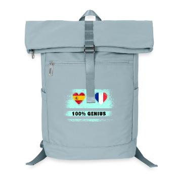 Espagne et France 100% drapeau de génie - Sac à dos ordinateur - bleu glacier - Devant
