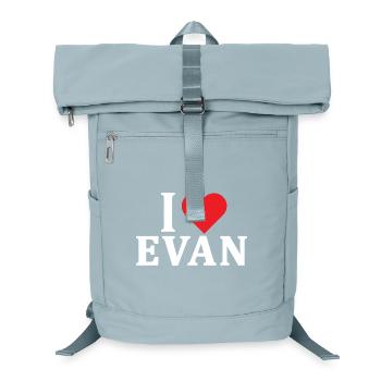 T-Shirt Ich liebe Evan T-Shirt Geschenkidee - Laptop-Rucksack  - Eisblau - Vorne
