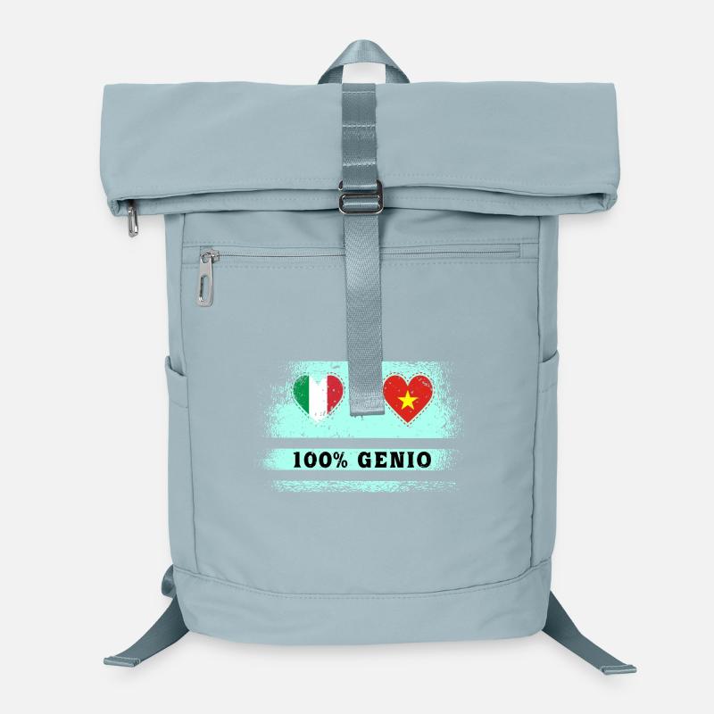 Italy and Vietnam 100% genius flag Laptop Backpack