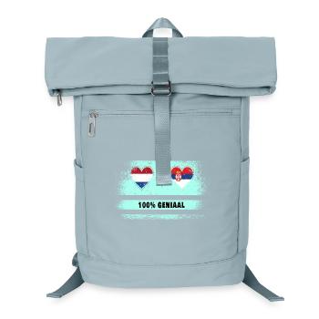Serbie et Pays-Bas 100% Genius flag - Sac à dos ordinateur - bleu glacier - Devant