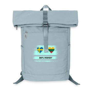 Lituanie et Suède 100 % parfait / cadeau - Sac à dos ordinateur - bleu glacier - Devant