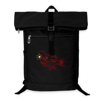 Ein Laternen Fisch - Laptop-Rucksack  - Schwarz - Vorne