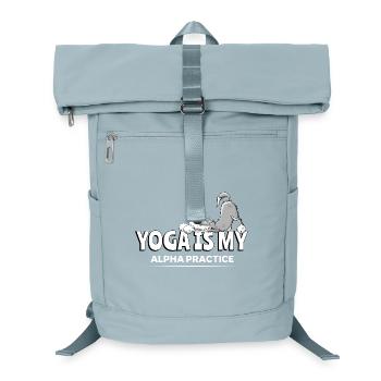 Yoga Wolf I Yoga Is My Alpha Practice - Laptop-Rucksack  - Eisblau - Vorne