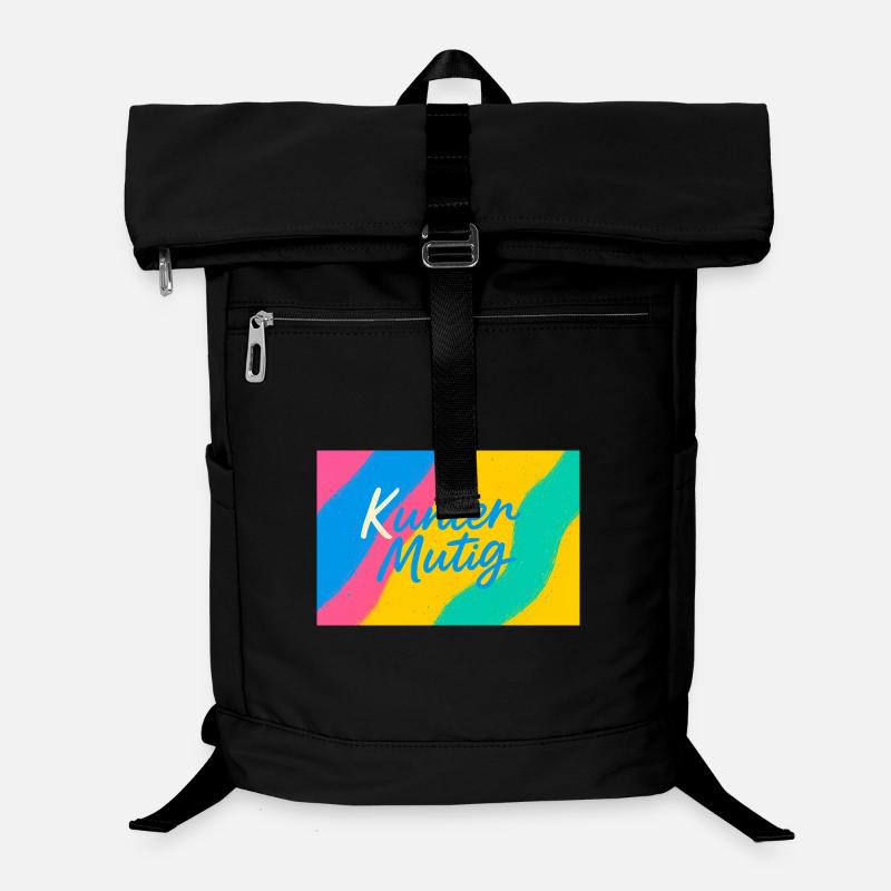 Kunter Mutig Farbexplosion Laptop-Rucksack 