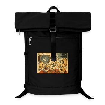 Rebellion on TV evening - Laptop Backpack - black - Front