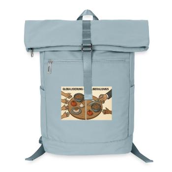 Mondialisation vs Néolibéralisme - Sac à dos ordinateur - bleu glacier - Devant