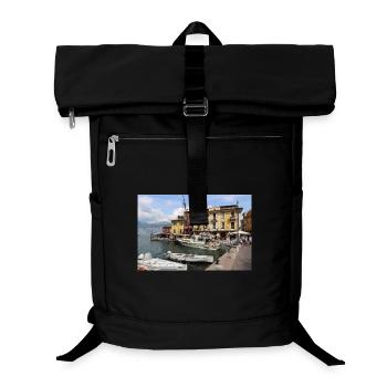 The port of Malcesine - Laptop Backpack - black - Front