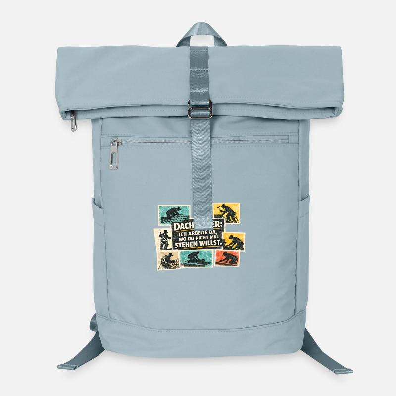 Dachdecker Spruch Motiv Laptop-Rucksack 