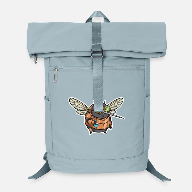 Mosquito Alchemist Steampunk Copper Vials Laptop Backpack