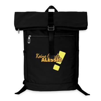 Spruch Alessio - Laptop-Rucksack  - Schwarz - Vorne