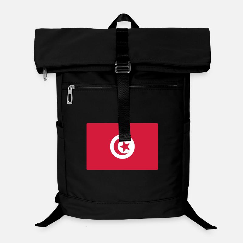 Drapeau tunisien - Sac à dos ordinateur - noir