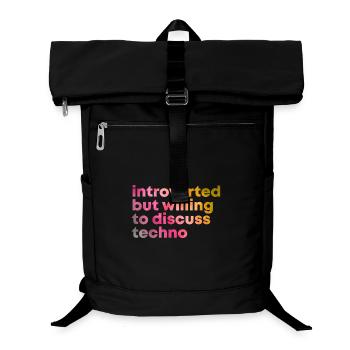 techno - Sac à dos ordinateur - noir - Devant